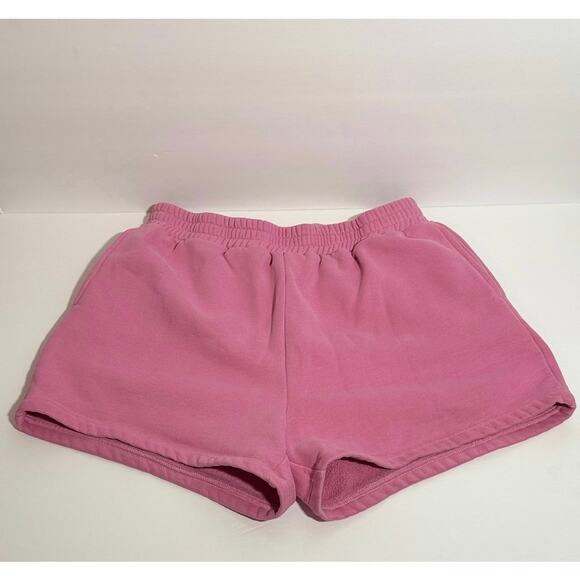 👚 Pink Sweatshirt and Sweatshorts Set Malibu Athletics Comfy Large - Picture 4 of 7
